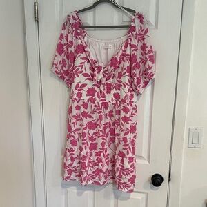 Lauren Conrad Pink Floral Dress